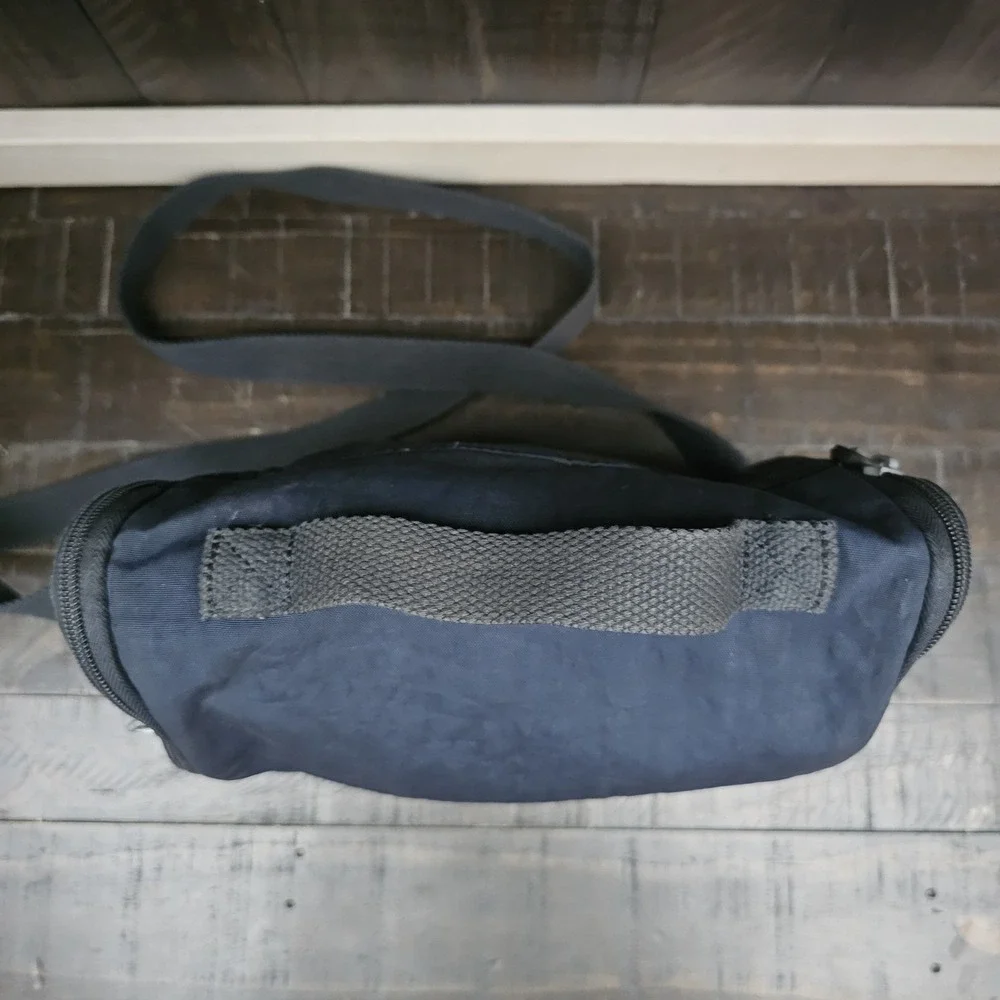 Kipling Kichirou Insulated Lunch Bag Blue Nylon Zip Around Shoulder‎ Strap